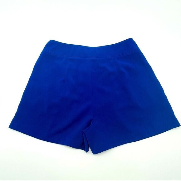 Jennifer Lopez Cobalt Blue Pleated Shorts Sz 2 - Picture 2 of 14